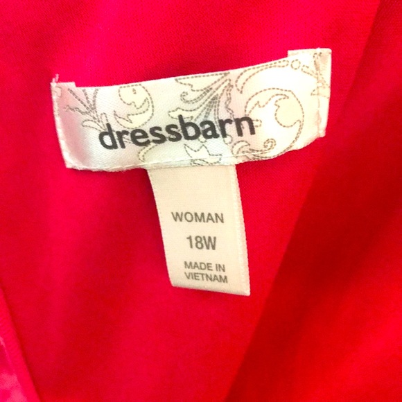 dress barn 18 W diamond pinks ,burgundy , dress - Picture 9 of 16